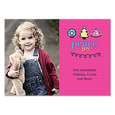 Adorable Wishes Photo Holiday Card