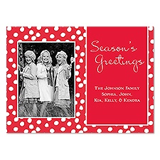 Snowballs Photo Holiday Card