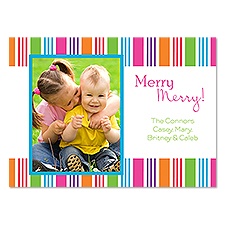 Merry Bands Photo Holiday Invitation
