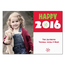 Mini Snowflake Photo Holiday Card