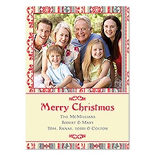 Folk Art Photo Holiday Card