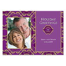 Regal Crests Photo Holiday Card