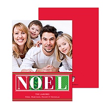Bold Noel Photo Holiday Card