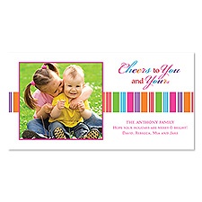 Cheers to You Photo Holiday Card