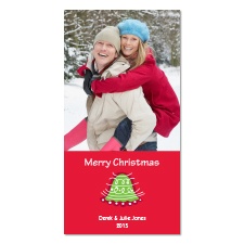 Whimsical Bell Photo Holiday Card
