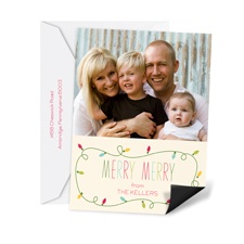 String of Lights Photo Holiday Magnet