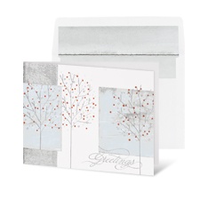 Snowy Trees Holiday Card