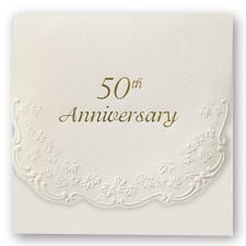 Elegant 50th Anniversary Invitation