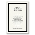 Ecru Classic Border Anniversary Invitation