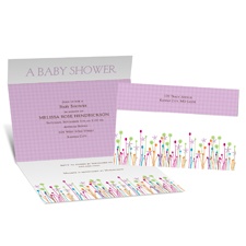 Buds Seal and Send Baby Shower Invitation