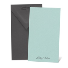 Color Your World Aqua Note Card