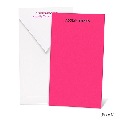 Color Your World Note Card - Fuchsia
