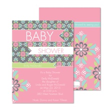 Little Petals Baby Shower Invitation