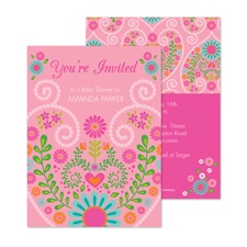 Floral Sweetheart Baby Shower Invitation