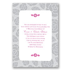 Rosy Memories Anniversary Invitation