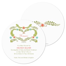 Natural Heart Baby Shower Invitation
