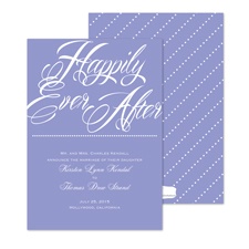 Happily Marriage Announcement - Orchid