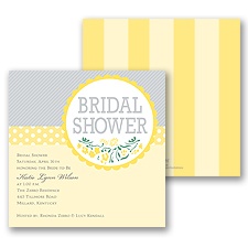 Lovely Patterns Bridal Shower Invitation