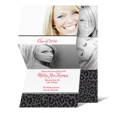 Living Wild Photo Graduation Announcement - Black