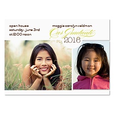 Our Graduate Photo Graduation Announcement