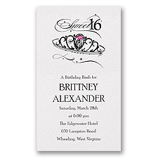Princess Sweet 16 Invitation
