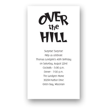 Over the Hill Birthday Invitation