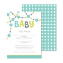 Dotted Baby Shower Invitation - Lagoon