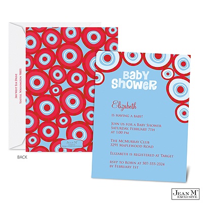 Mod Circles Baby Shower Invitation