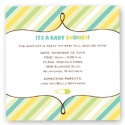 Soft Stripes Baby Shower Invitation