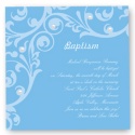 Flourish Baptism Invitation - Cornflower