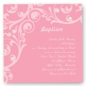 Flourish Baptism Invitation - Salmon