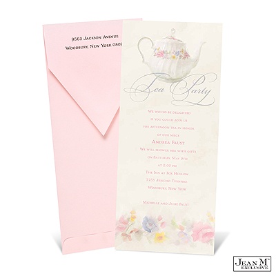 Tea Party Bridal Shower Invitation