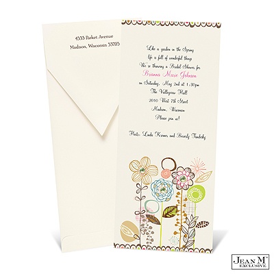 Whimsical Posies Bridal Shower Invitation