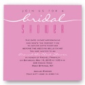 Pretty In Pink Bridal Shower Invitation