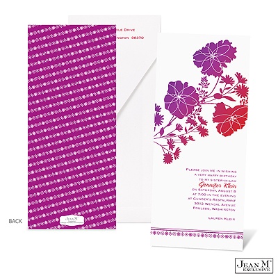 Bright Flowers Birthday Invitation
