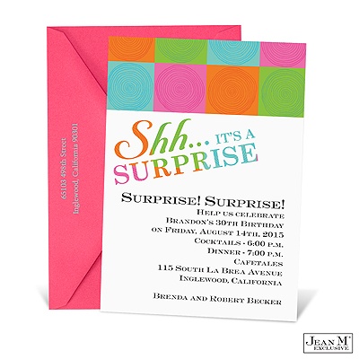 Bright Surprise Birthday Invitation