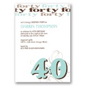Fun 40 Birthday Invitation