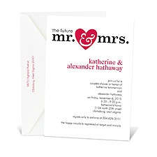 future mr. and mrs. Bridal Shower Invitation