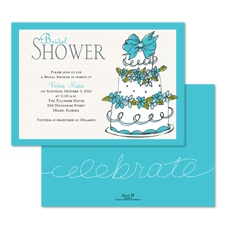 Take the Cake Bridal Shower Invitation - Poolside