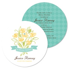 Whimsy Bouquet Bridal Shower Invitation - Surf