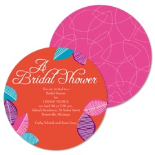 Leafy Color Bridal Shower Invitation