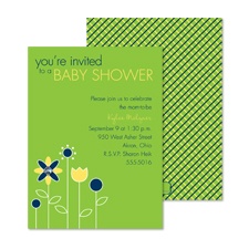 Growing Posies Baby Shower Invitation - Spring