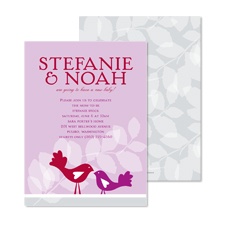 Nesting Baby Shower Invitation - Amethyst
