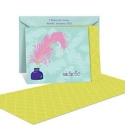 With a Flourish Note Card