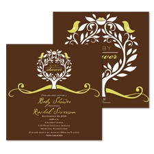 Treetop Baby Shower Invitation - Margarita