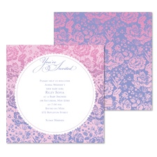 Ombre Roses Baby Shower Invitation - Salmon