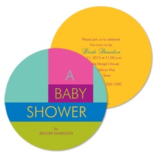 Catchy Colors Baby Shower Invitation