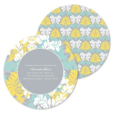 Fresh Flowers Baby Shower Invitation - Stainless