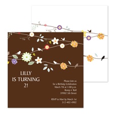 Daisy Chain Birthday Invitation