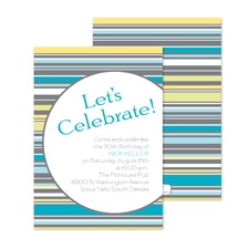 Let's Celebrate Birthday Invitation